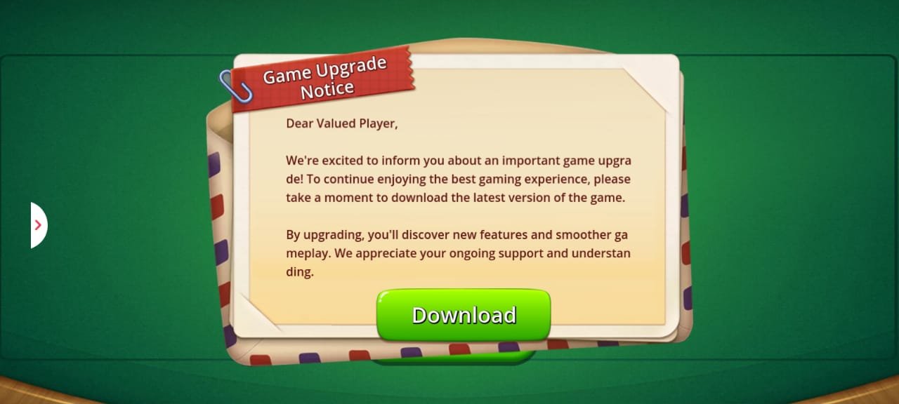 Teen Patti Master Update Notice